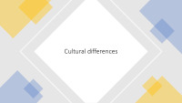 Cultural differences slides 1