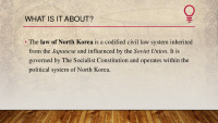 Law of North Korea 2