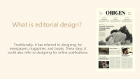 What is editorial design? 1