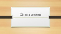 Cinema creators 1