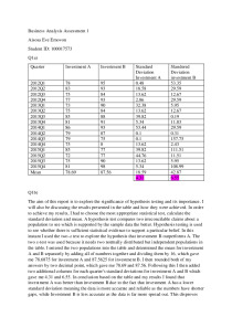 Business analysis assesment 1 2