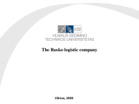 The Rusko logistic company presentation 1