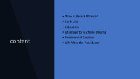 Famous politician Barack Obama presentation 2