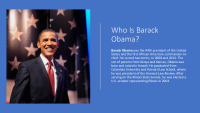 Famous politician Barack Obama presentation 3