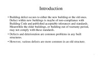 Slides on Building Defects 2