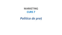 Marketing Politica de preț 1