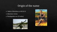 Marathon and its history presentation 2