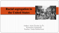 Racial segregation in the United States 1