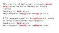 Reported speech slides 2