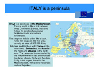 Slides about Italy 2