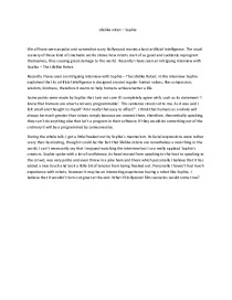 Essay about Robot: Lifelike robot - Sophia 1