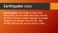 Earthquakes presentation 3