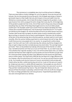Corona Virus COVID-19 Essay