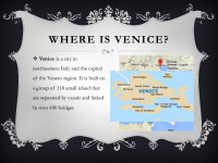 Advertisement a journey: Venice 3