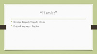 Slides Book review „Hamlet“ by William Shakespeare 3