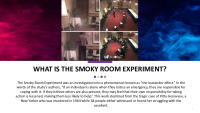 Psichology The smoky room experiment 2