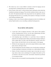 Summary of required reading texts: Teaching listening and Teaching speaking 2