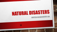 Natural disasters types 1