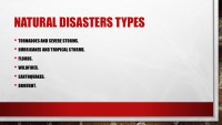 Natural disasters types 2