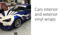 Cars interior and exterior vinyl wraps PPT 1