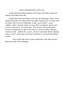 Marken und Firmen essay 1