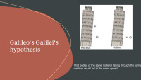 Galileo's Leaning Tower of Pisa experiment 3