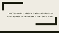 Louis Vuitton presentation PPT 1