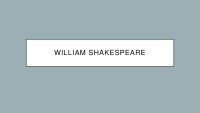 William Shakespeare slide PPT 1