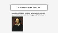 William Shakespeare slide PPT 2