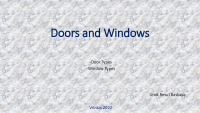 Slides about Doors and windows PPT 1