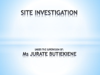 Site Investigation presentation 1