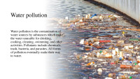 Water pollution problems presentation 2