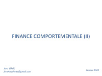 Finance comportementale 1