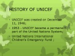 An international organisation (unicef) 3