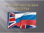 England and Russia athletes 1