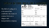 Bill of lading 3