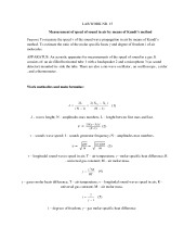 Measurment of sound speed in air 1