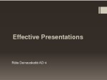 Effective presentations 1