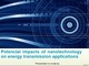 Potencial impacts of nanotechnolgy on energy transmission applications