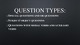 Question types