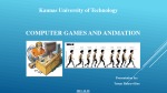 Computer games and animation 1