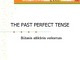 The past perfect tense