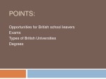 Higher Education in Britain 2