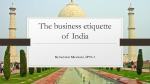 The business etiquette of India 1