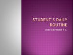 Student's daily routine 1